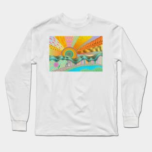 Sunrise In Finger Tree Forest Long Sleeve T-Shirt